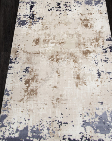 Ковер турецкий O1442-30 SAMIRA (Полиэстер хит-сет, бежевый, голубой)