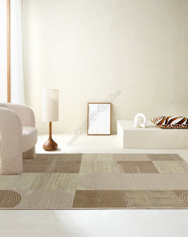 Ковер бельгийский 1140c475040 Lana (Вискоза - Шерсть, кремовый)