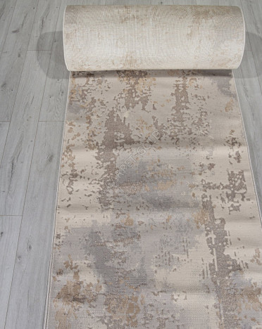 Ковер российский F171 Меринос (Полиэстер, бежевый, серый)