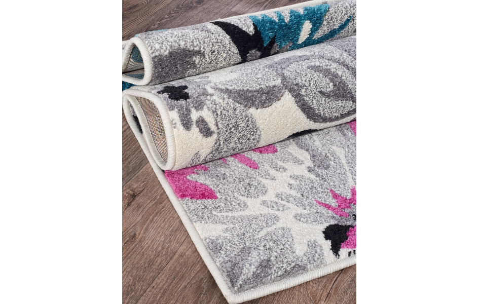 Детский ковер в комнату для девочек C055 - CREAM-GRAY